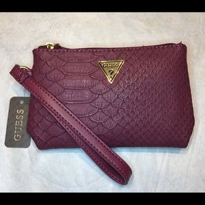 Guess Wallet in Wine Snake